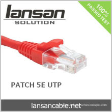 RJ45 UTP CAT 5E Câble de raccordement 1M, plaqué or, 100Mhz, PVC / LSOH, ETL / UL / ROHS, LANSAN